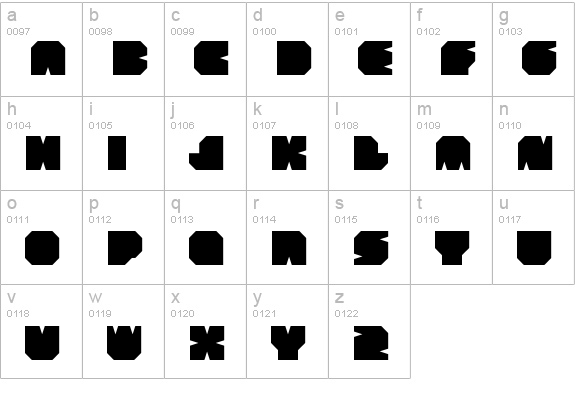 BOODAS.DE | Subtract lowercase a-z preview